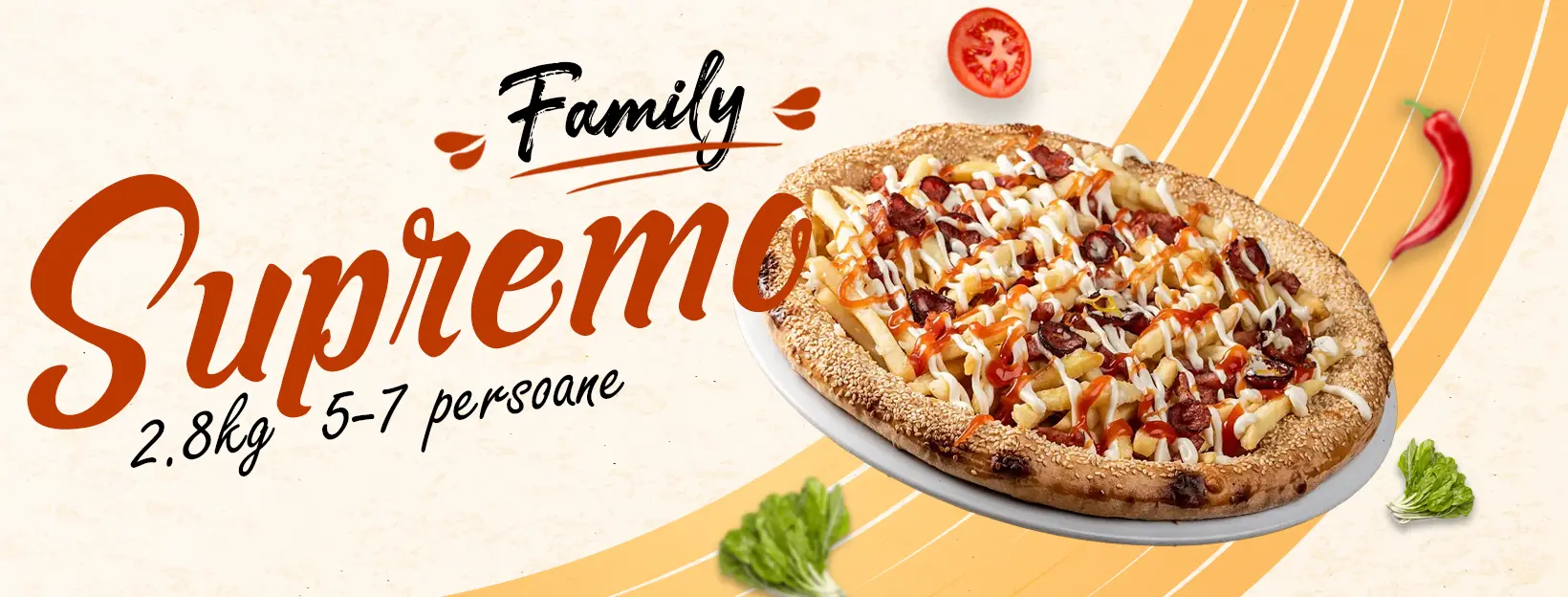 Supremo Family 2,8 Kg (5-7 pers.) (Pizza&Food)